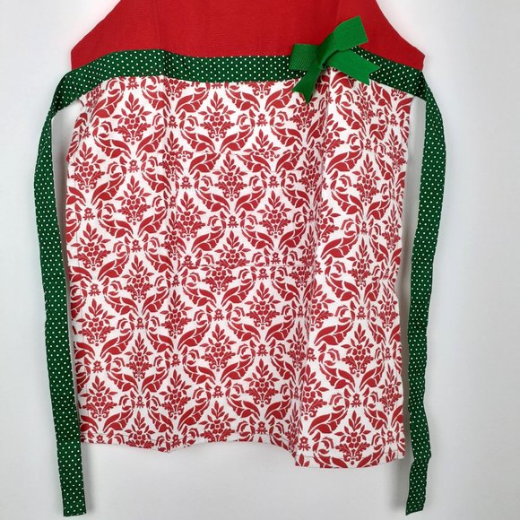 Children's Christmas Apron 100% Cotton Embroidered by Kay Dee Designs - Picture 3 of 12